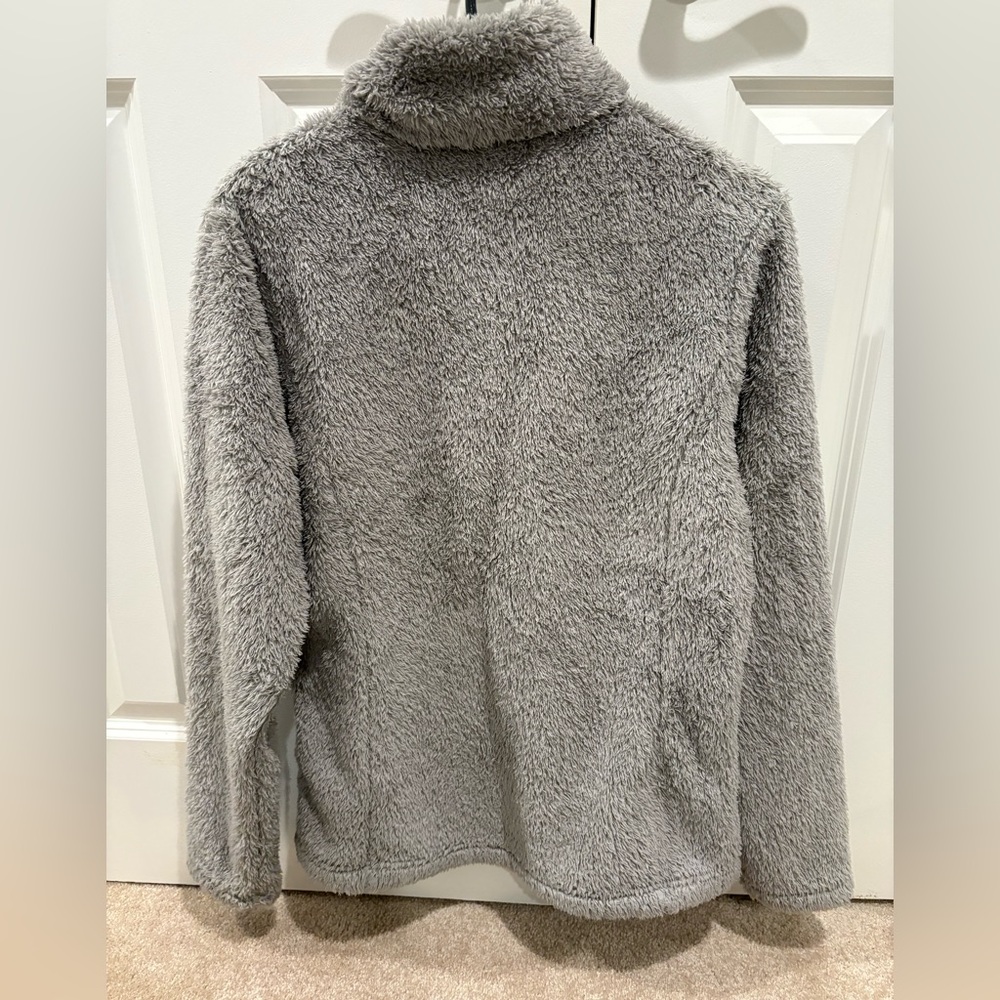 Grey Patagonia Fuzzy Zip Up Los Gatos Quarter Zip Size L - Picture 4 of 4